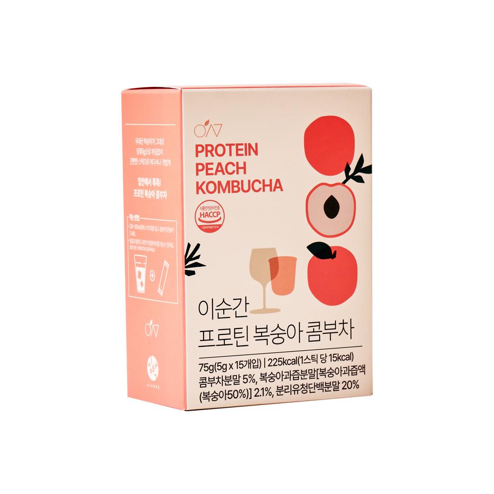 At this moment Protein Peach Kombucha